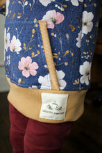 Load image into Gallery viewer, Pre-Order R41 - July 10th - July 24th - Colored Denim Flowers in Dark