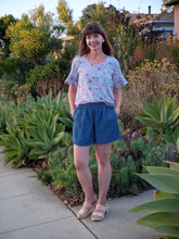 Load image into Gallery viewer, Pre-Order R41 - July 10th - July 24th - Colored Denim Flowers in Light