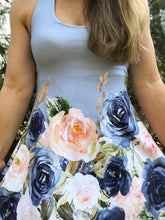 Load image into Gallery viewer, Pre-Order R41 - July 10th - July 24th - Watercolor Floral Border in Sky