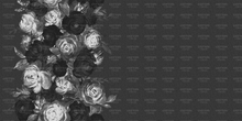 Load image into Gallery viewer, Pre-Order R41 - July 10th - July 24th - Bleached Floral Border in Black Jean Look
