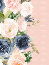 Load image into Gallery viewer, Pre-Order R41 - July 10th - July 24th - Watercolor Floral Border in Peach
