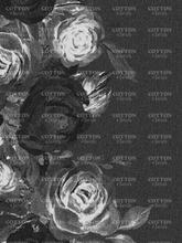 Load image into Gallery viewer, Pre-Order R41 - July 10th - July 24th - Bleached Floral Border in Black Jean Look
