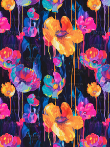 R32 - Dripping Paint Floral