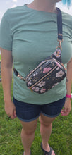 Load image into Gallery viewer, Pre-Order R41 - July 10th - July 24th - Colored Denim Flowers in Black
