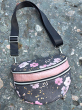 Load image into Gallery viewer, Pre-Order R41 - July 10th - July 24th - Colored Denim Flowers in Black
