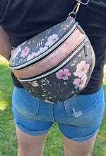Load image into Gallery viewer, Pre-Order R41 - July 10th - July 24th - Colored Denim Flowers in Black
