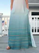 Load image into Gallery viewer, Pre-Order R41 - July 10th - July 24th - Teal Ombre Golden Waves Border
