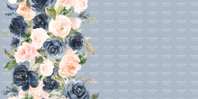 Load image into Gallery viewer, Pre-Order R41 - July 10th - July 24th - Watercolor Floral Border in Sky

