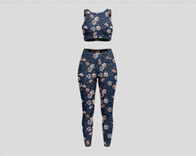 Load image into Gallery viewer, Pre-Order R41 - July 10th - July 24th - Colored Denim Flowers in Dark
