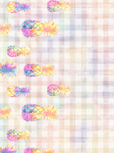 Load image into Gallery viewer, Pre-Order R41 - July 10th - July 24th - Pineapple Swirl Border Gingham

